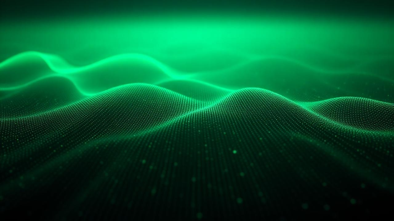 A luminous data wave radiating outward, representing digital PR reach
