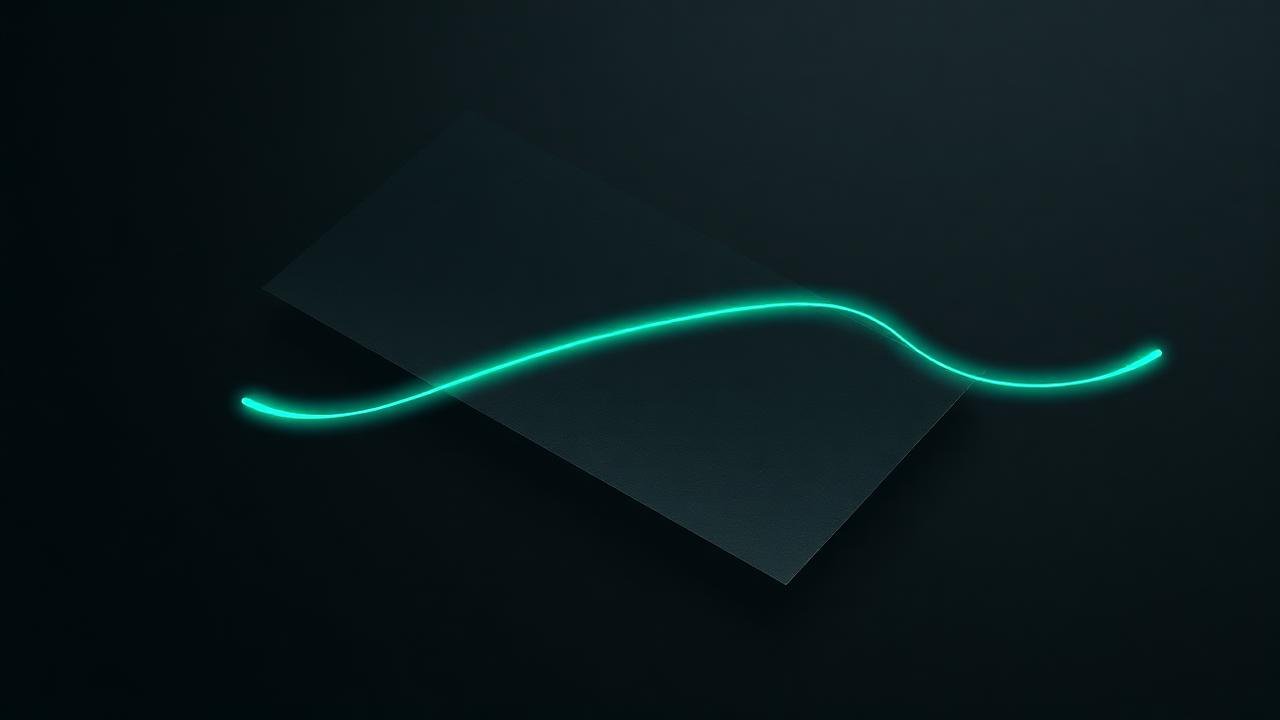 An elegant light stroke across a sheet of paper, representing SEO content writing